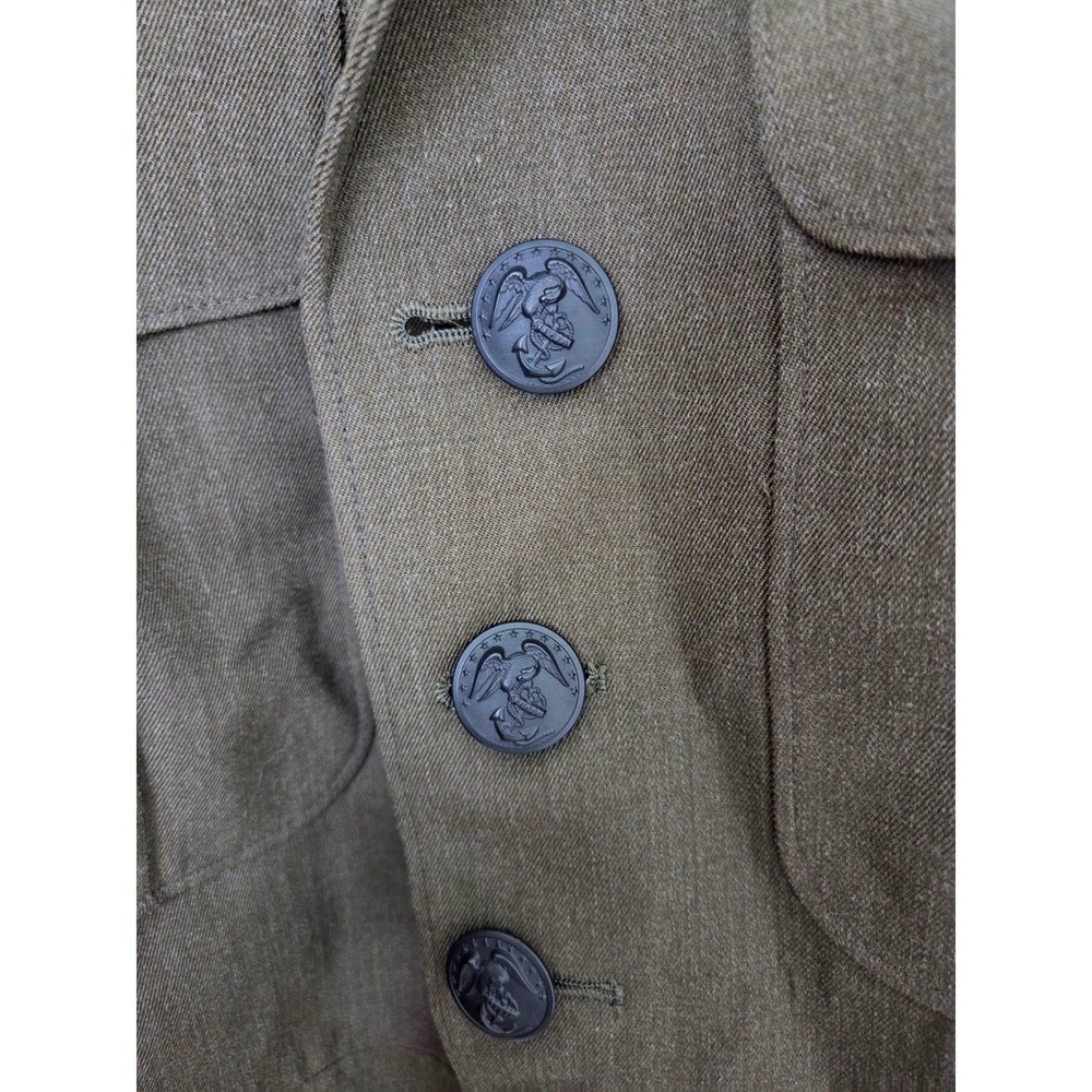 USMC Service Alpha Uniform Coat Men 48XL Olive Drab Bremen-Bowdon Semi-Lined - Picture 4 of 12